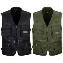 Men's Fishing Vest with Multi-Pocket Zip for Photography / Hunting / Travel Outdoor Sport 2024 - buy cheap