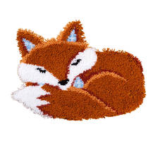 Sleeping Fox Latch hook rug kits crochet hooks Carpet embroidery Stitch threads Set for embroidery hobby craft embroidery diy 2024 - buy cheap