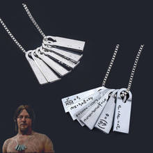 MIDY Game Death Stranding Sam Necklace Cosplay Norman Reedus Fomulas Metal Pendants Necklace Long Chain Men Jewelry Collect Gift 2024 - buy cheap