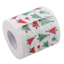1Roll Santa Merry Christmas Supplies Chirstmas Tree Patterns Toilet Paper Home Bath Living Room Toilet Paper Tissue Xmas Decor 2024 - buy cheap