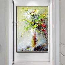 Flower Arrangement Abstract Oil Painting Modern Hand-painted Wall Art Living Room Picture Home Decoration Painting Unframe 2024 - buy cheap