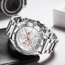 MINI FOCUS Men's Sport Watches Fashion Luxury Stainless Steel Quartz Wristwatch Waterproof Business Male Clock Relogio Masculino 2024 - buy cheap