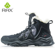 RAX Winter Snow Boots For Men Women Fleece Hiking Shoes Outdoor Sports Sneakers Mens Mountain Shoes Trekking Walking Boots 2024 - buy cheap