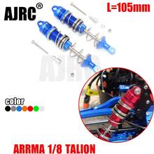 ARRMA 1/8 RC car TALION two-stage front shock absorber with bold spring and bold axle L=105mm all-metal shock absorber 2024 - купить недорого