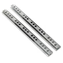 2PCS 17mm Wide Cupboard Parts Drawer Slides Cupboard Drawer Cabinets Drawer Steel Ball Slide Runners /Slides  8/10/13/16 inch 2024 - buy cheap