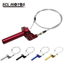 Scl motos 1 peça 22mm 1/4 "punho do acelerador de gás para motocicleta, cabo de acelerador com cabo para a maioria das motos de dirt bike 2024 - compre barato