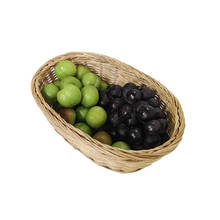 Fruits Vegetable Storage Basket Hand Woven Basket Picnic Basket Handmade Bread Cover Wicker Basket Kitchen Storage 2024 - buy cheap