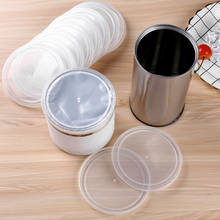 12Pcs Clear Plastic Food Cups Seal Lids Reusable Can Covers Tight Seal Lids for Canned Goods or Pet Food Saver Package Seal Lids 2024 - buy cheap