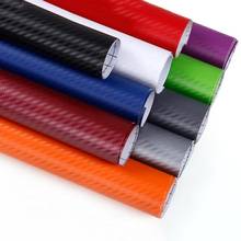 127 Cm * 10 Cm 3D Carbon Fiber Car Color Film Body Sticker Car Decoration Decal Waterproof Wrap Motorcycle Auto Styling 2024 - buy cheap