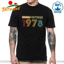 Мужская Винтажная футболка в стиле ретро Tatooine, футболка в стиле ретро на 49-й день рождения, идеальный подарок, футболка для папы, папы, БФ, топы 2024 - купить недорого