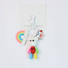 Creativity Silicone Violent Bear Keychains Cute Gift Key Chain Car Bags Pendant Accessory Key Ring Boyfriend Gift Wholesale 2024 - buy cheap