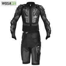 Wosawe-jaqueta de corrida de motocicleta, motocross, armadura, coluna peito, costas, quadril, protetor, snowboard, ski, skate, esportes 2024 - compre barato