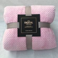 Постельные принадлежности, Фланелевое Флисовое одеяло, одеяло для путешествий, покрывало, плюшевое покрытие, сплошной цвет, бежевый, коричневый, серый, розовый 2024 - купить недорого