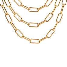 Cadena de oro de acero inoxidable de 1 metro, 7mm de ancho, Cable Rolo, cadenas Punk Hip-hop para fabricación de joyas, pulsera DIY, venta al por mayor 2024 - compra barato