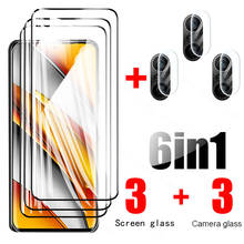 6in1 poco f3 camera lens glass phonepoco x3 pro nfc f3 m3 glass for xiaomi redmi note 10pro max 9 9s 9 pro 9pro tempered glass 2024 - купить недорого