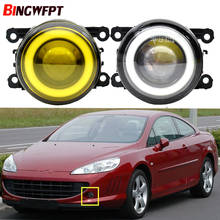 1pair (Left+Right) Angel Eye car-styling H11 LED Fog Lights 12V For Peugeot 207 307 407 607 3008 SW CC VAN 2000-2013 2024 - buy cheap