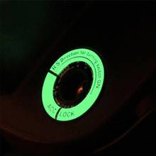 Автомобильная наклейка светящееся кольцо для ключей призрак пожарная педаль Автомобильная наклейка светодиодный светящийся Автомобильный ключ зажигания отверстие кольцо катушка декор для Ford Honda 2024 - купить недорого