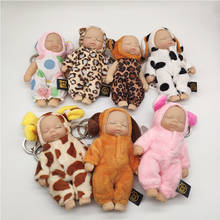 Cute Cartoon Baby Sleeping Doll Keychain PVC Lovely Vinyl Dolls Car Keyring Women Key Holder Gift Child Toy 2024 - buy cheap