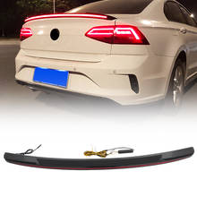 Car Tail Trunk Roof Wing Spoiler Streamer Lip Splitter Trim For Mazda 3 Axela 2012 2013 2014 2015 2016 2017 2018 w/ Red LED Lamp 2024 - buy cheap