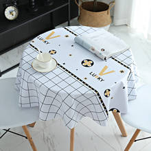 Nordic Round Tablecloth Pvc Table Cloth Waterproof and Oil-proof Anti-scalding Disposable Household Square/Rectangle Table Cloth 2024 - buy cheap