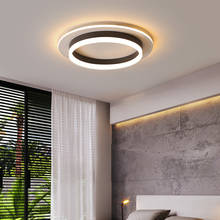 Современный минималистский светодиодный потолочный светильник, квадратный/круглый комнатный Точечный светильник, креативная индивидуальная лампа для кабинета, спальни, балкона 2024 - купить недорого