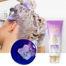 Shampoo loiro e amarelo roxo para cabelos, shampoo ultravioleta cinza prateado, tratamento de coloração de cabelo de longa duração, 11.11 2024 - compre barato