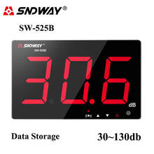 Цифровой измеритель уровня звука SNDWAY, 30 ~ 130 дБ, онлайн-монитор для бара, настенный измеритель уровня шума в помещении, офисе, дома 2024 - купить недорого