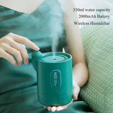 Portable Wireless Air Humidifier 2000mAh Rechargeable Built-in Battery Cactus Ultrasonic Cool Mist Aroma Essential Oil Diffuser 2024 - buy cheap