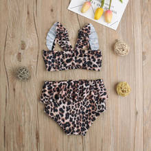 Roupa de banho de leopardo para meninas bebés 2024 - compre barato