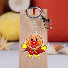 Anpanman moda anime acrílico chaveiros dos desenhos animados chaveiro chaveiro pingente chaveiro unisex presentes de aniversário novo 2024 - compre barato