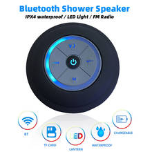 Alto-falante portátil bluetooth sem fio, à prova d'água, com rádio fm, luz led, bluetooth, barra de som, mãos livres 2024 - compre barato