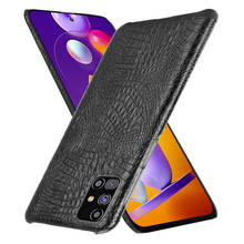 For Galaxy M31S SM-M317F Case Luxury Crocodiel Texture PU Leather Back Hard Plastic Case Cover For Samsung Galaxy M31S SM-M317F 2024 - buy cheap