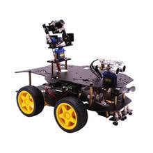 Raspberry Pi 4WD Smart Robot DIY Car Kit with HD Camera / Bluetooth Module / Ultrasonic Sensor / Programmable Car for Pi 4B/3B+ 2024 - buy cheap