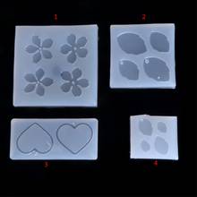 JAVRICK ewelry Mold Flower Leaves Heart Shape Making Pendant Silicone Resin Craft Tools 2024 - buy cheap