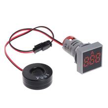 22MM 0-100A Digital Ammeter Current Meter Indicator Led Lamp Square Signal Light Dropship 2024 - buy cheap