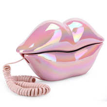 Fashionable Funny Lip Shaped Telephone Desktop Corded Fixed Telephone Landline Phone Mouth Telephone for Home Hotel Office Use 2024 - buy cheap
