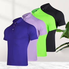 Летняя одежда для гольфа из полиэстера с короткими рукавами, деловая одежда для гольфа для мужчин, модная повседневная быстросохнущая дышащая одежда для гольфа с отворотами, женские футболки 2024 - купить недорого