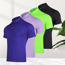 Summer Polyester Golf Short-Sleeve Business Golf Wear Men Lapel Fashion Casual Quick Dry Breathable Golf Wear Women's T-Shirts 2024 - buy cheap