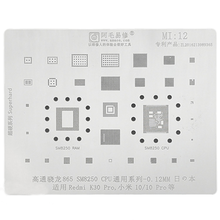 Amaoe MI12 BGA Reballing Stencil Template For XIAOMI 10 Pro Redmi K30Pro Snapdragon 865 SM8250 CPU RAM Power ADUIO PM IC Chip 2024 - buy cheap