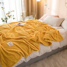 Горячая Распродажа плед, утепленное Коралловое Флисовое одеяло на кровать, для дома, для взрослых, красивое цветное одеяло, теплое зимнее одеяло для дивана, для путешествий 2024 - купить недорого