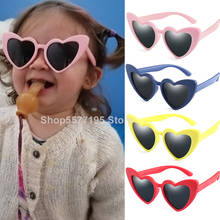 2020 nuevas gafas de sol para niños, gafas de sol polarizadas para niños, gafas de amor con corazón para niños y niñas, montura Flexible de seguridad para bebés, gafas 2024 - compra barato