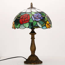 Tiffany Table Lamp E27 Baroque Bedroom Bedside Lamp Creative Fashion Retro Table Lamp 2024 - buy cheap