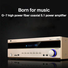 KYYSLB 100W*2 220V G-7 Home 5.1 Power Amplifier Home Theater High-power Professional HIFI Digital Bluetooth AV Amplifier 2024 - buy cheap