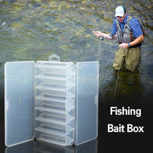 5/7 Compartment Fishing Bait Box Lure Hooks Storage Case Box Carp Fishing Tool Tackle Organizer Sorting Accessories Tool Pesca 2024 - купить недорого