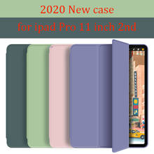 Для iPad Pro 11 дюймов 2020 2nd Gen чехол модель A2228 Авто спящий/Пробуждение легкий Стенд PU силиконовый чехол для нового iPad Pro 11 чехол 2024 - купить недорого