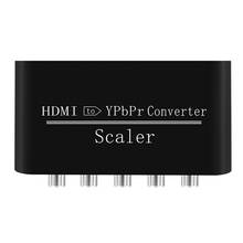 Conversor hdmi para ypbpr 5rca rgb, adaptador com escalador, suporte 1080p para monitor hdtv 2024 - compre barato