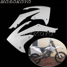 Cubierta lateral delantera de motocicleta Enduro, protector de tanque de combustible de aceite blanco, para Honda CRF450R 2009-2012 CRF250R 2010-2013, 2 uds. 2024 - compra barato