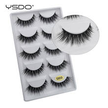 YDSO winged 5 Pairs False EyeLashes Faux 3D Mink Natural Hair Fake EyeLashes Dramatic MakeupLashes Faux Cilios Fluffy Lashes 2024 - buy cheap