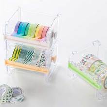 10+1Pcs Rainbow Washi Tape Dispenser Set Decoration Scrapbooking Diary Adhesive Masking Tape Stationery School Supplies 2024 - buy cheap