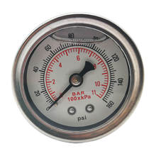 Fuel Pressure Regulator Gauge 1/8" NPT White Back 0-160 BAR/0-160 PSI 2024 - buy cheap